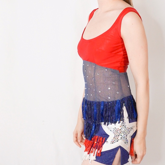 ALLAN ALBERT 4th July American Memorial Mini Dress - Picture 5 of 8